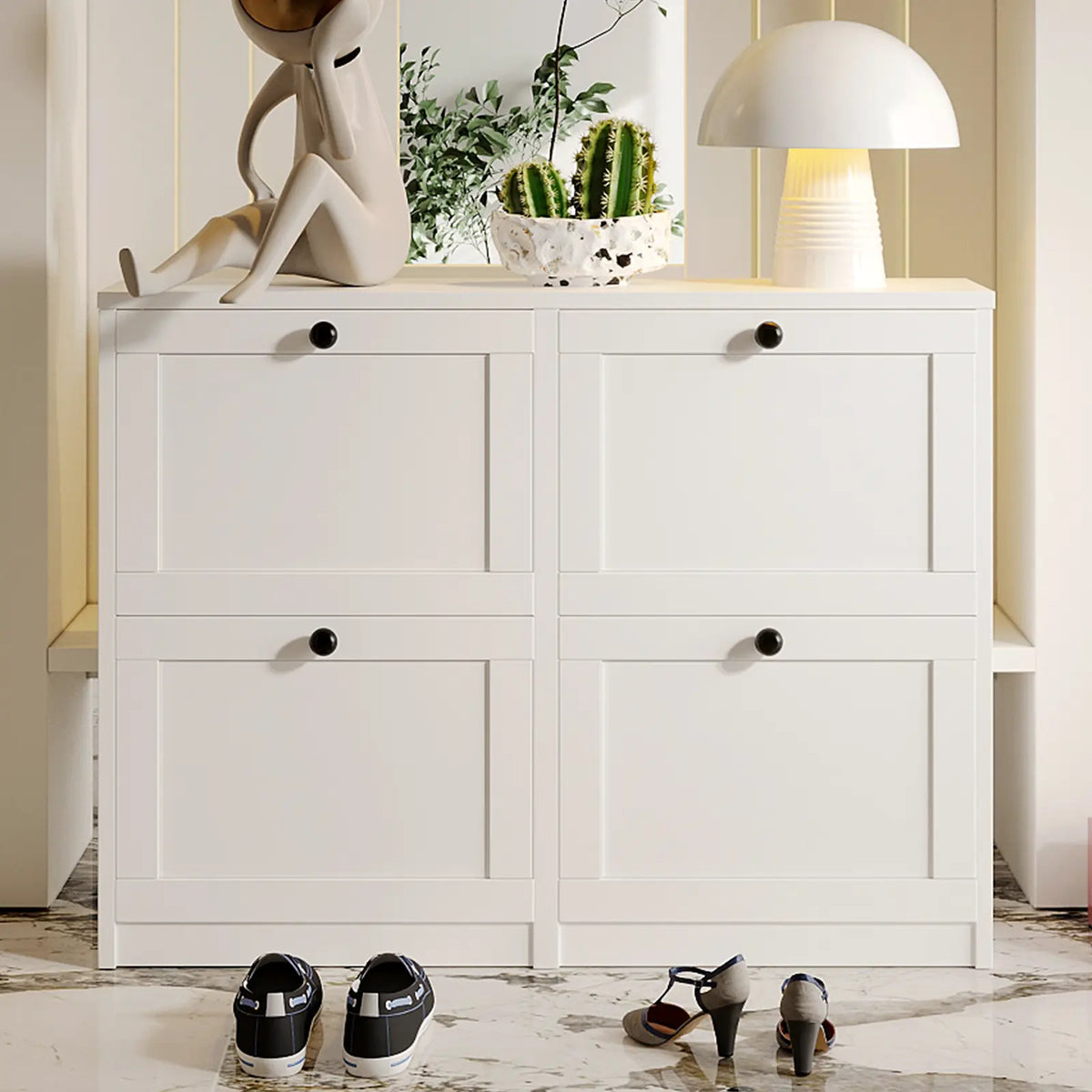 VOWNER Shoes Cabinet for Entryway, shoe rack organizer for Hallway, Living Room,Bedroom Organiser
