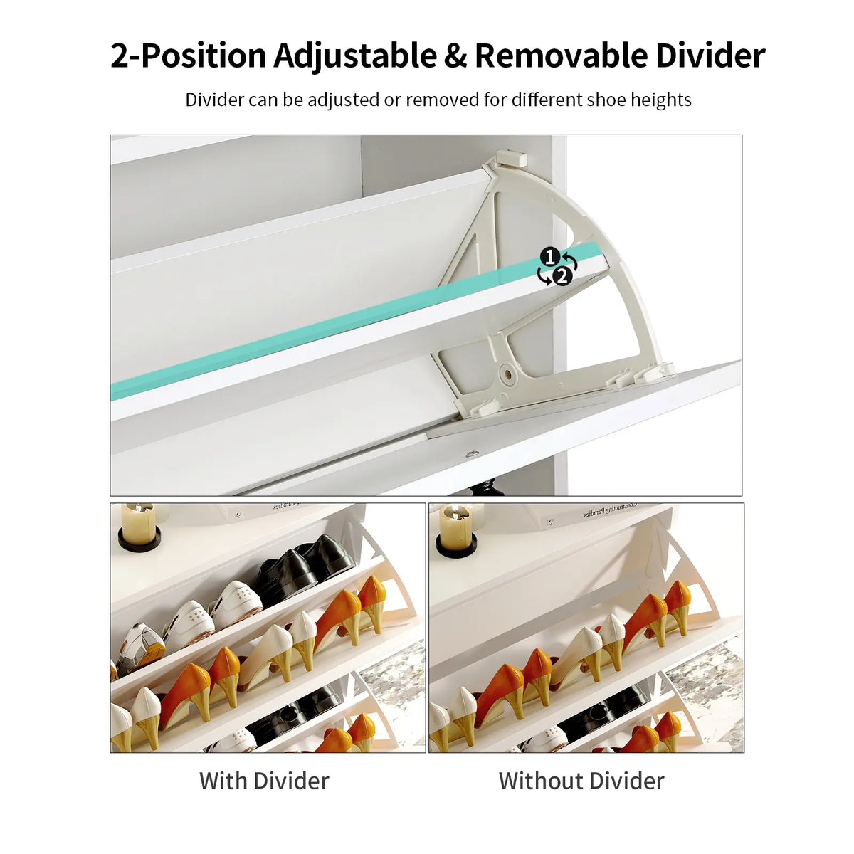 VOWNER Shoes Cabinet for Entryway, shoe rack organizer for Hallway, Living Room,Bedroom Organiser