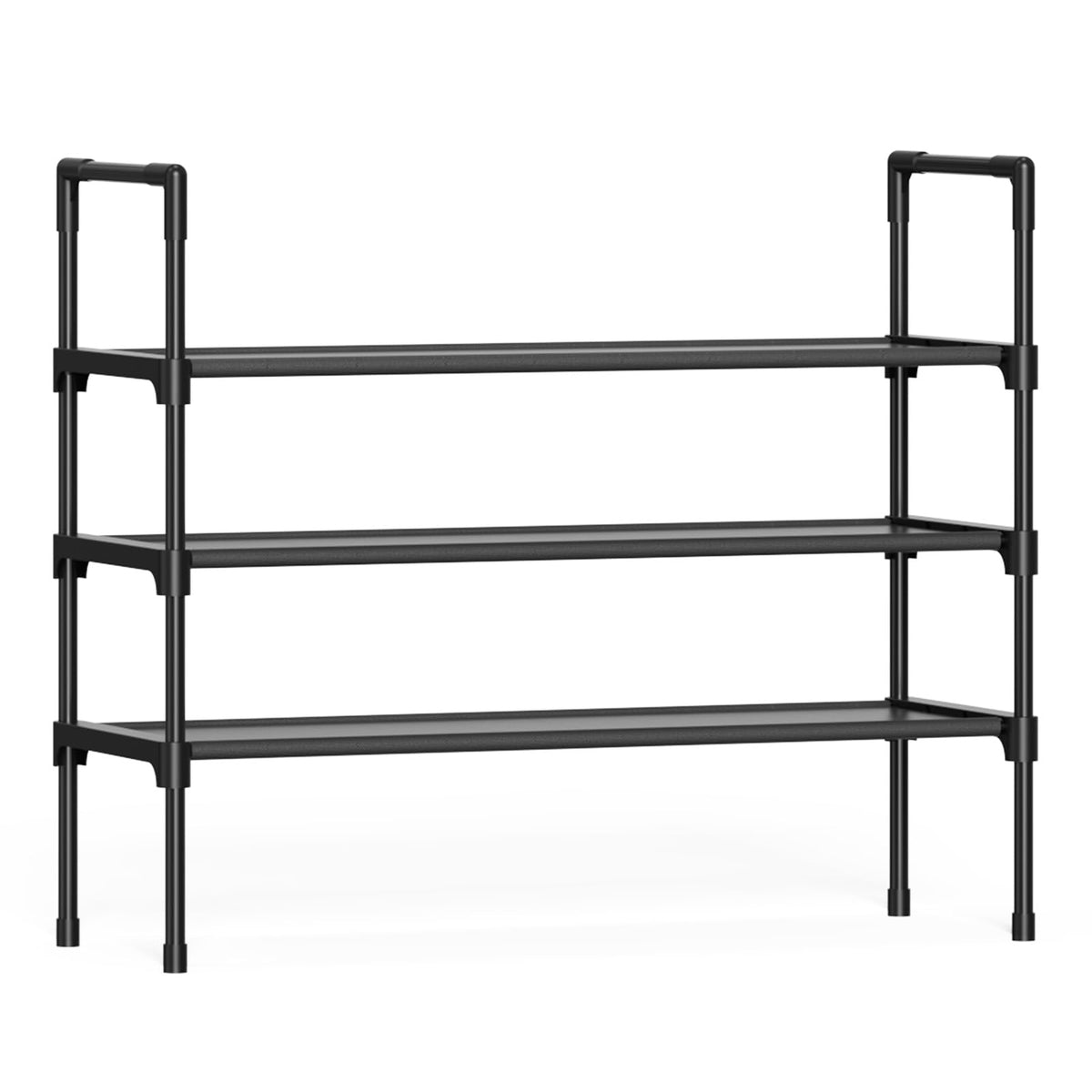 Kitsure 10 Tier Shoe Rack, Tall Shoe Organizer, 32.2" Wide, Black