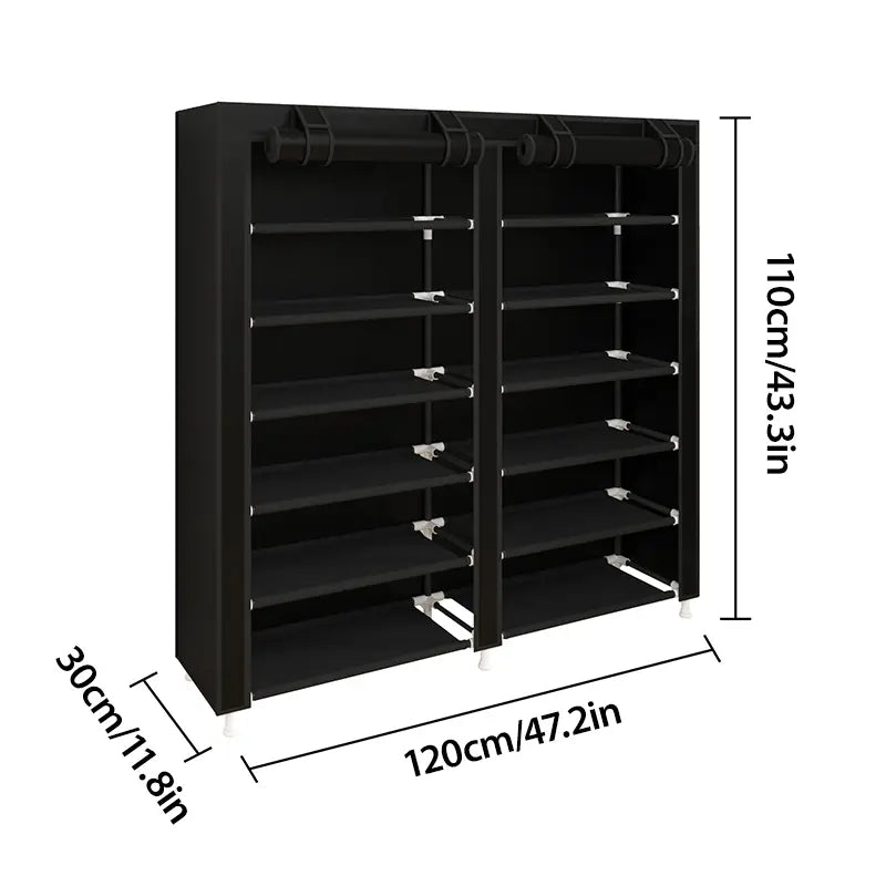 UDEAR 10 Layer Shoe Rack with 9 Compartments and Dust Cover Shoe Rack,Storage Rack Organiser #Summerwins#fathersdaygift#Summer garden