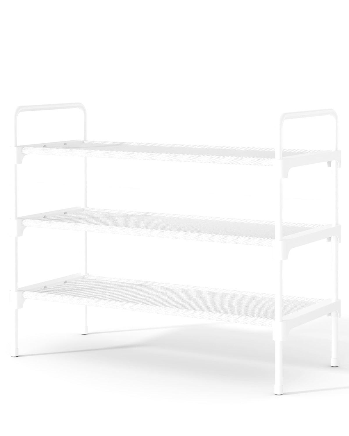Kitsure Shoe Rack for Closet, Shoe Storage, 27.6" Wide - 3 Tiers, Black