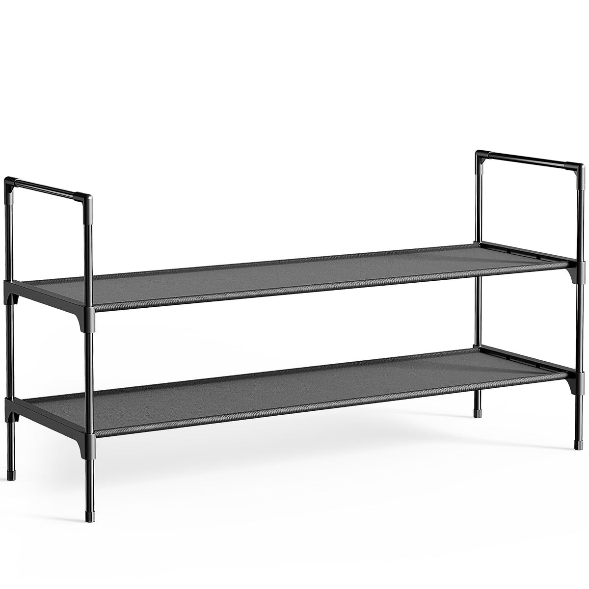 Kitsure Shoe Rack for Closet, Shoe Organizer, 27.6" Wide - 3 Tier, Black