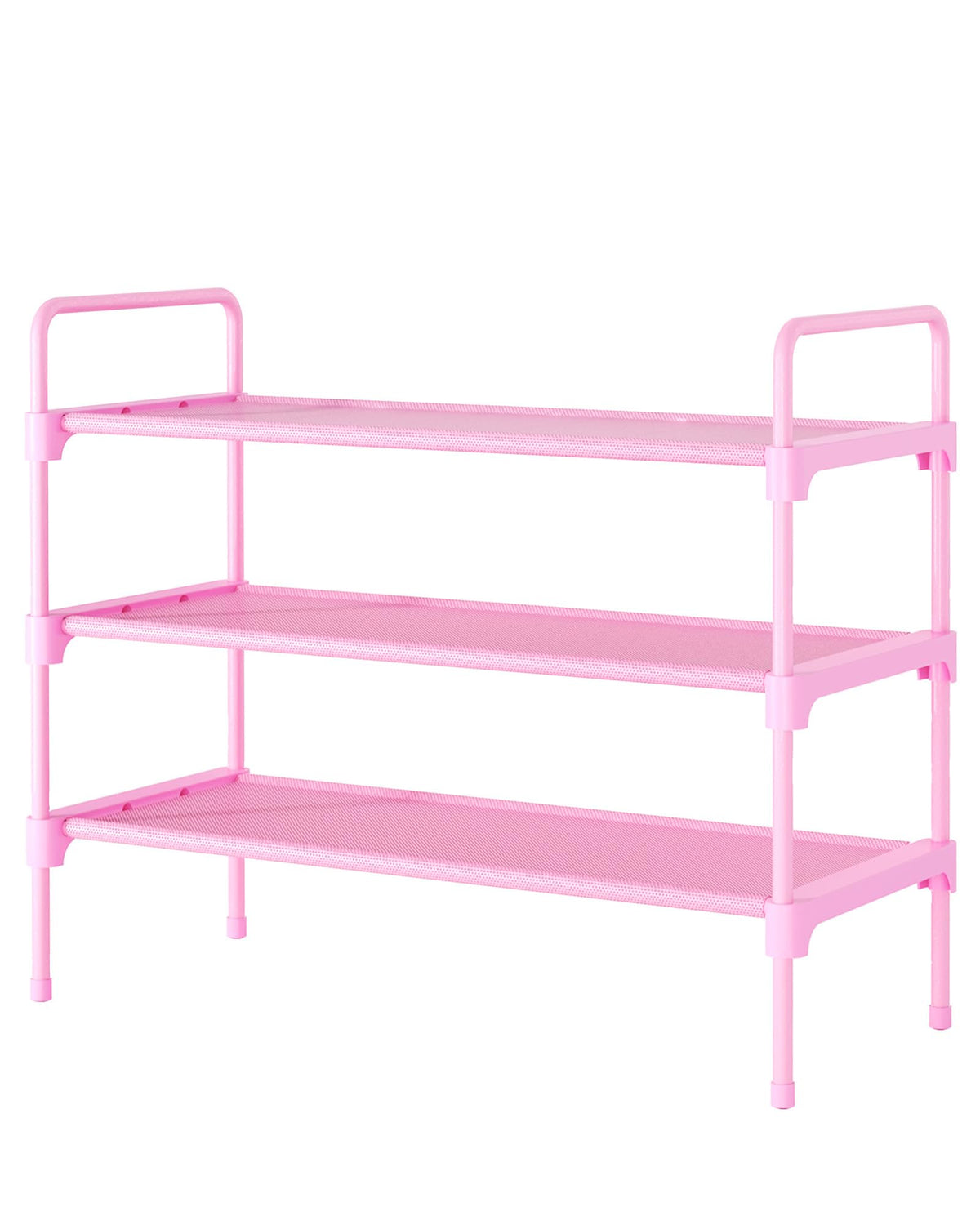 Kitsure Shoe Rack for Closet, Shoe Storage, 27.6" Wide - 3 Tiers, Black