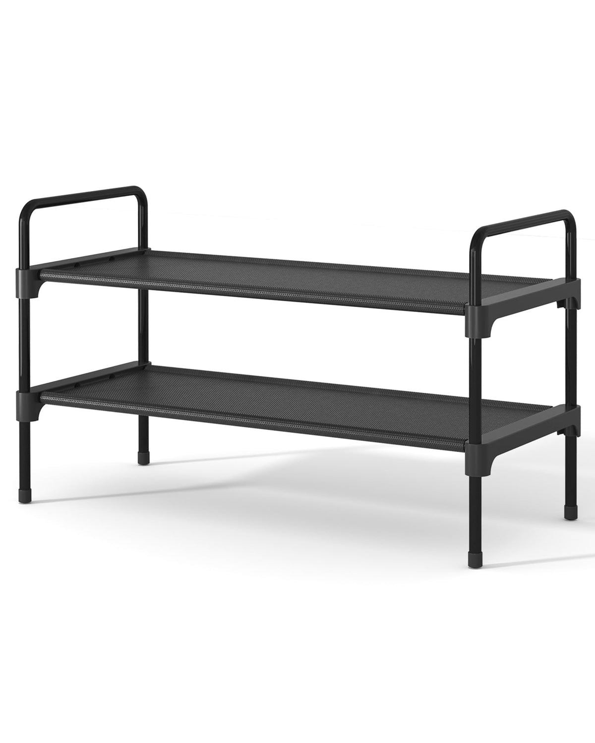 Kitsure Shoe Rack for Closet, Shoe Storage, 27.6" Wide - 3 Tiers, Black