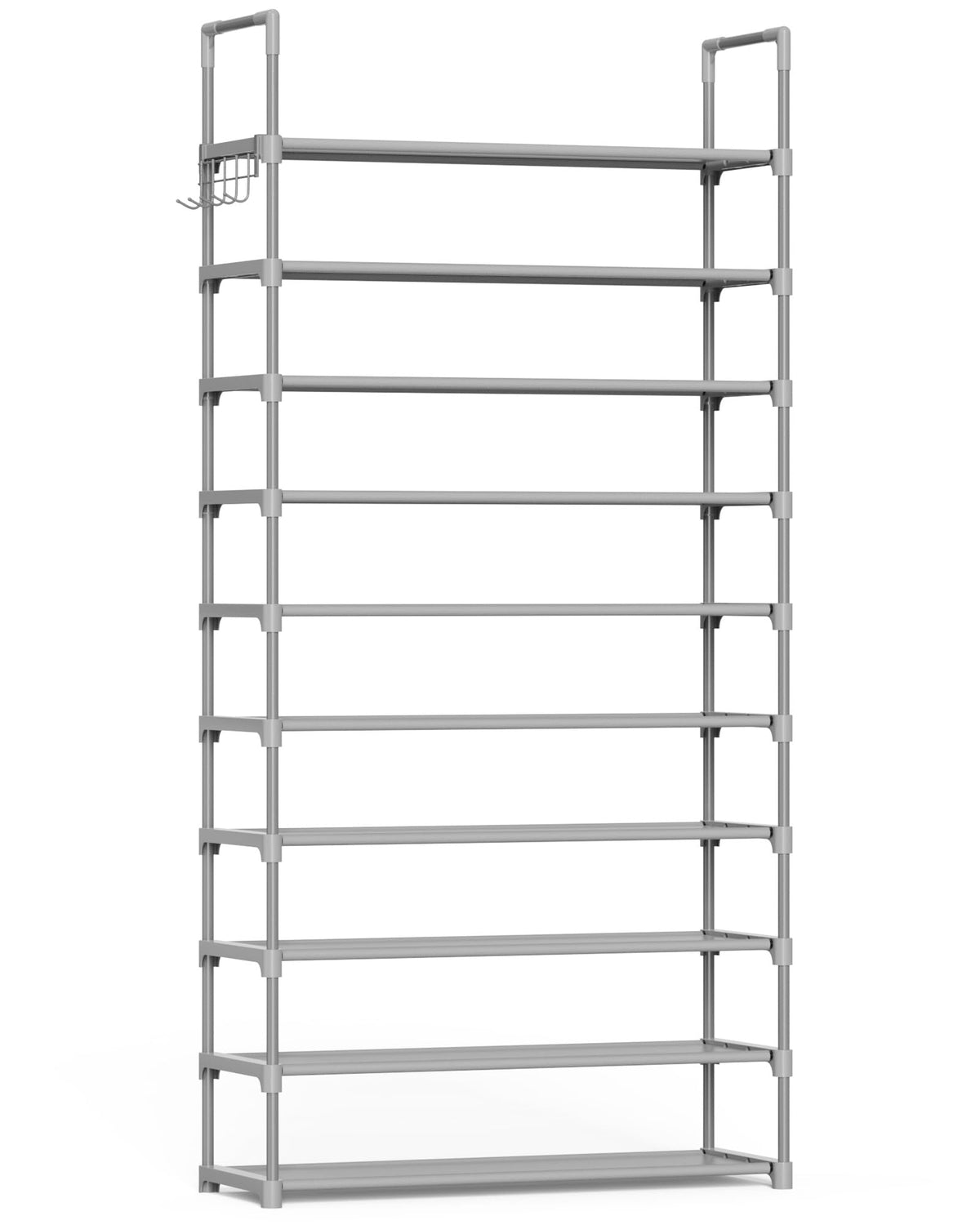 Kitsure 10 Tier Shoe Rack, Tall Shoe Organizer, 32.2" Wide, Black