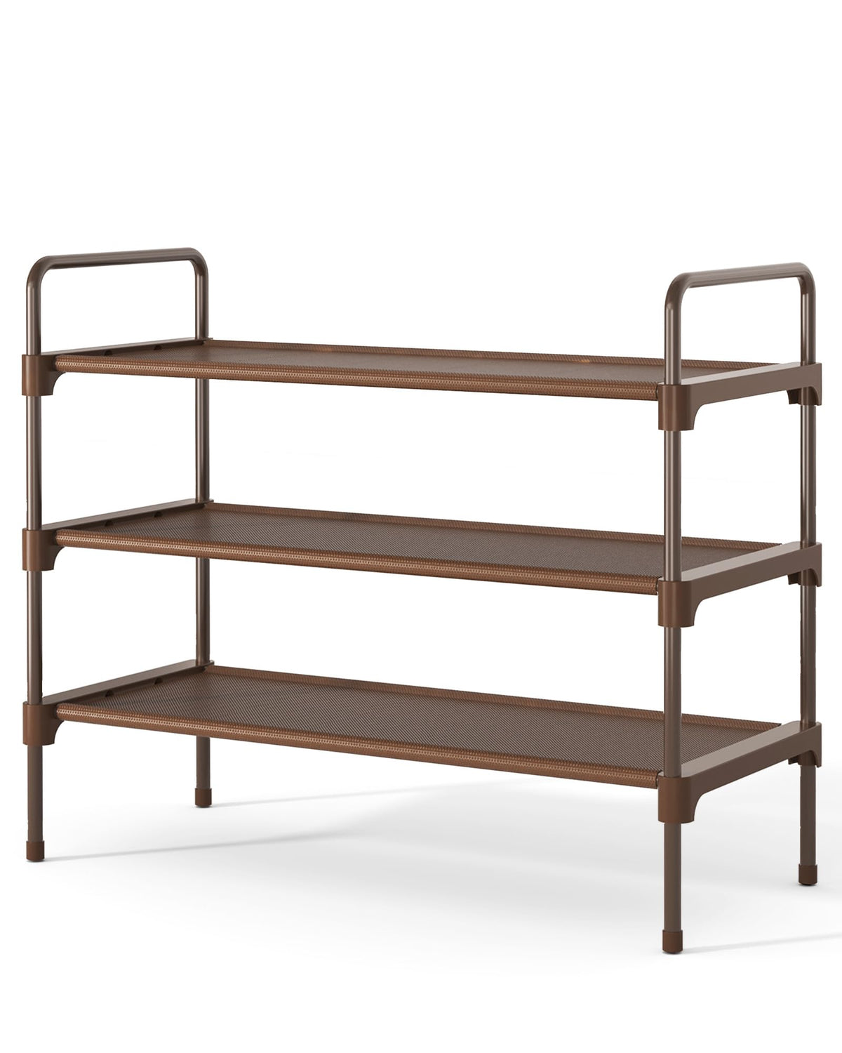 Kitsure Shoe Rack for Closet, Shoe Storage, 27.6" Wide - 3 Tiers, Black