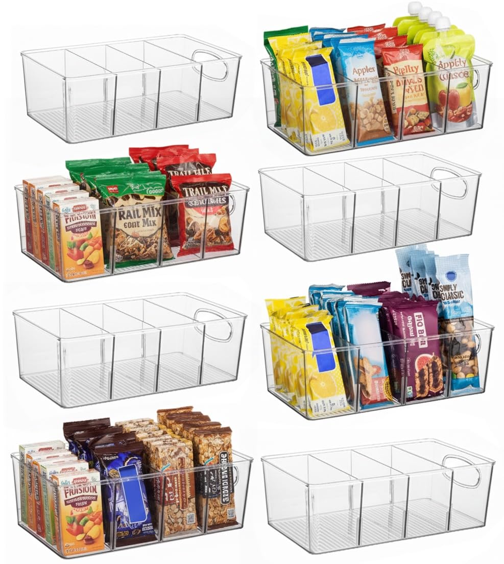 ClearSpace Pantry Organizers and Storage and Cabinet Organizer, 4 Pack
