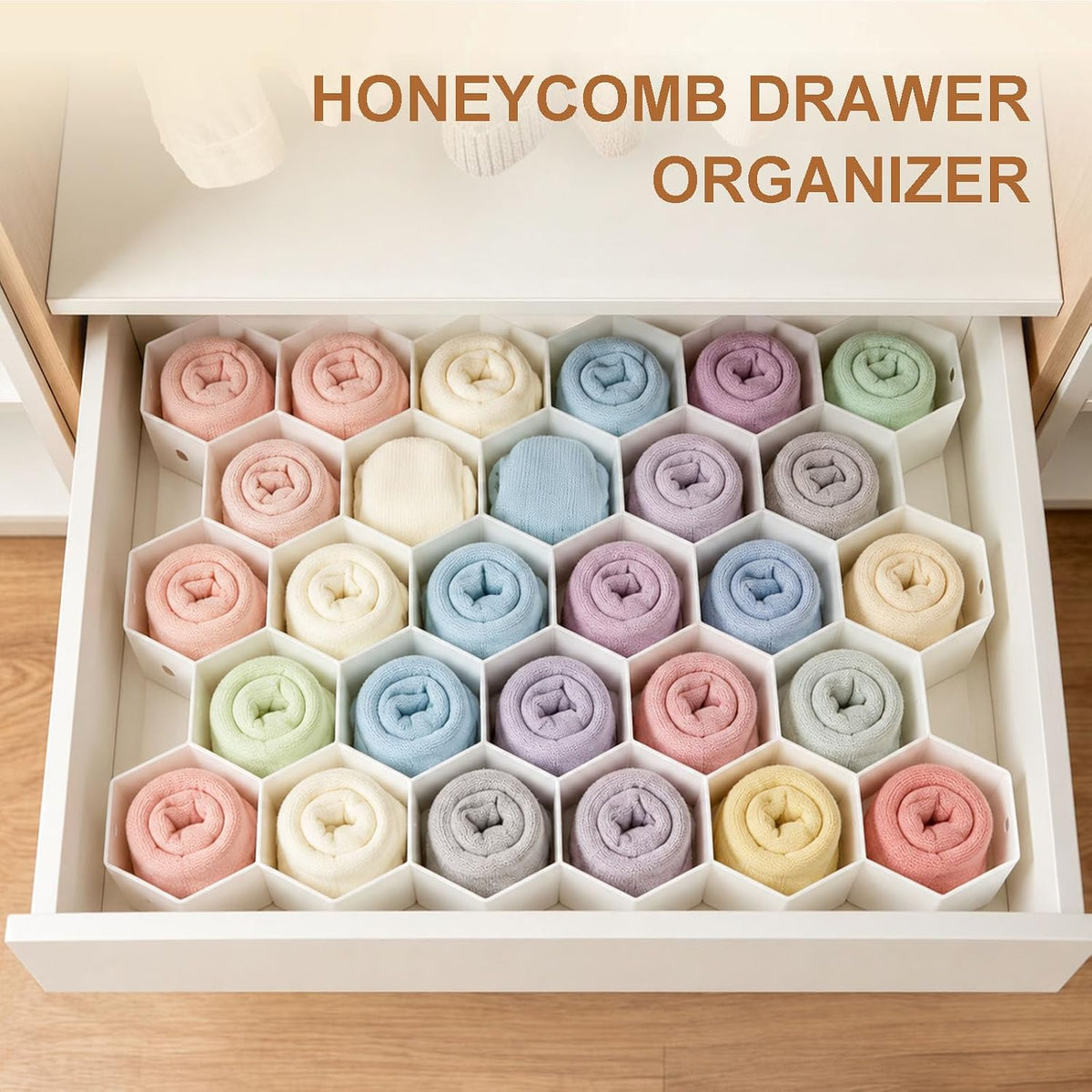 Panties Organizer for Drawer, Honeycomb Cell Divider