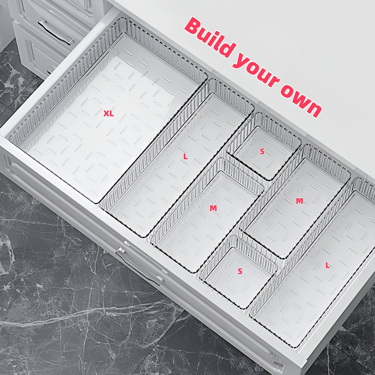 Multi-Drawer Organizer Set, Stackable Adjustable Storage for Cosmetics, Office Supplies, Desktop Home Essentials — Suitable for Makeup Artists, Nail Technicians, Beauty Tools, Student Back-to-School, and Miscellaneous Items