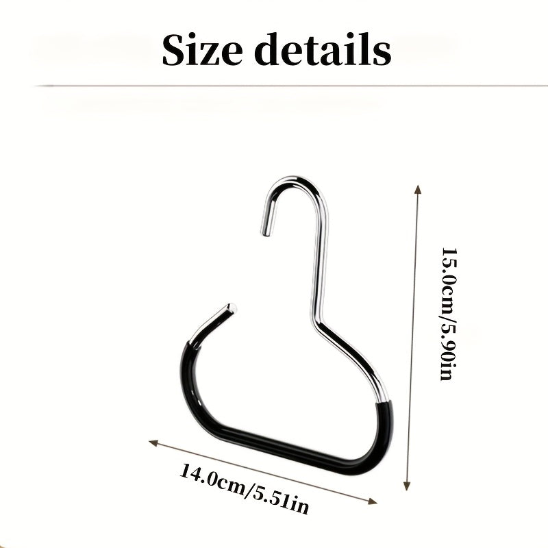 1/4pcs Multifunctional Non-Slip Metal Hooks | Suitable for Underwear, Ties, Suspenders, Scarves, Belts | Wall Mount for Bathroom, Bedroom, Closet, Wardrobe, Home, Dorm Storage Rack, Drying Racks