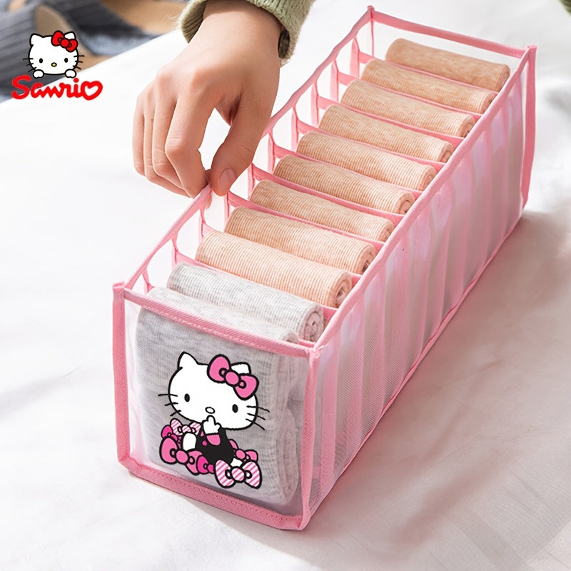 1pc Underwear - Socks Divider Organizer Box, Drawer-Style Sock Divider, Grid Storage Box for Socks