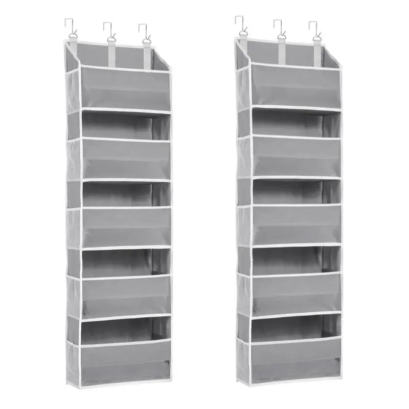 Over The Door Space Saving Organizer - 6-Tier Hangable Storage Organization with 6 Large Pockets, Mesh Side Pockets, Anti-Tilt Design, 44 lb Capacity, Shelves, Apartment Accessories for Bedroom, Kitchen,#SummerWins #DealsForYouDays