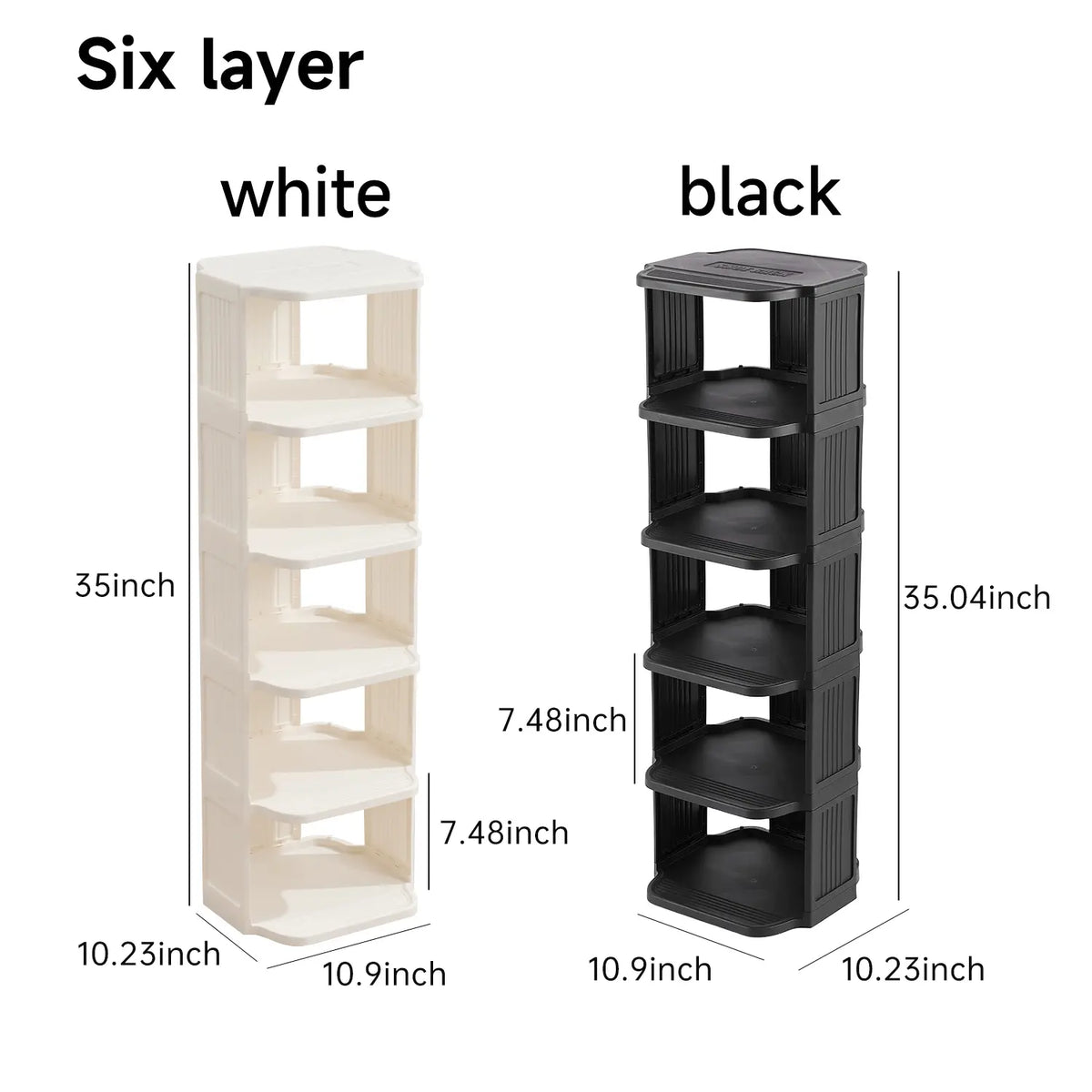 UFORU Small shoe rack, 6/9-layer plastic vertical shoe rack for small spaces, Footwear Organization,shoe rack,shoe cabinet storage,dorm room inspo,college dorm essentials,dorm haul