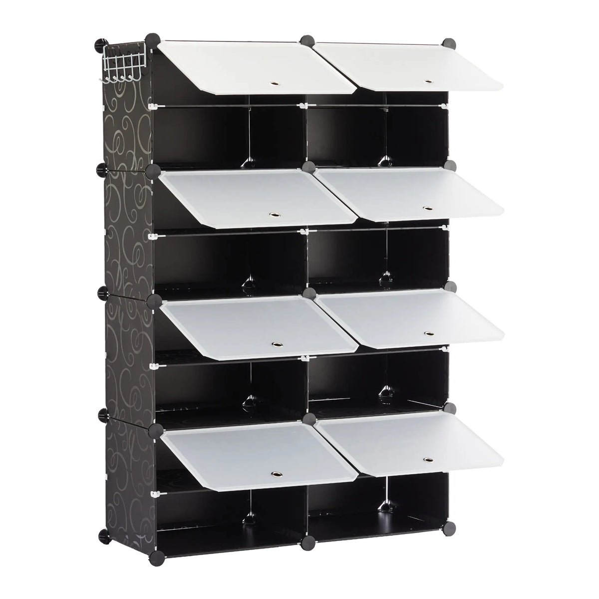 Sweetcrispy Plastic Shoe Rack - Durable Storage Rack, Room Storage Organizer Shelf for Hallway, Entryway, Closet