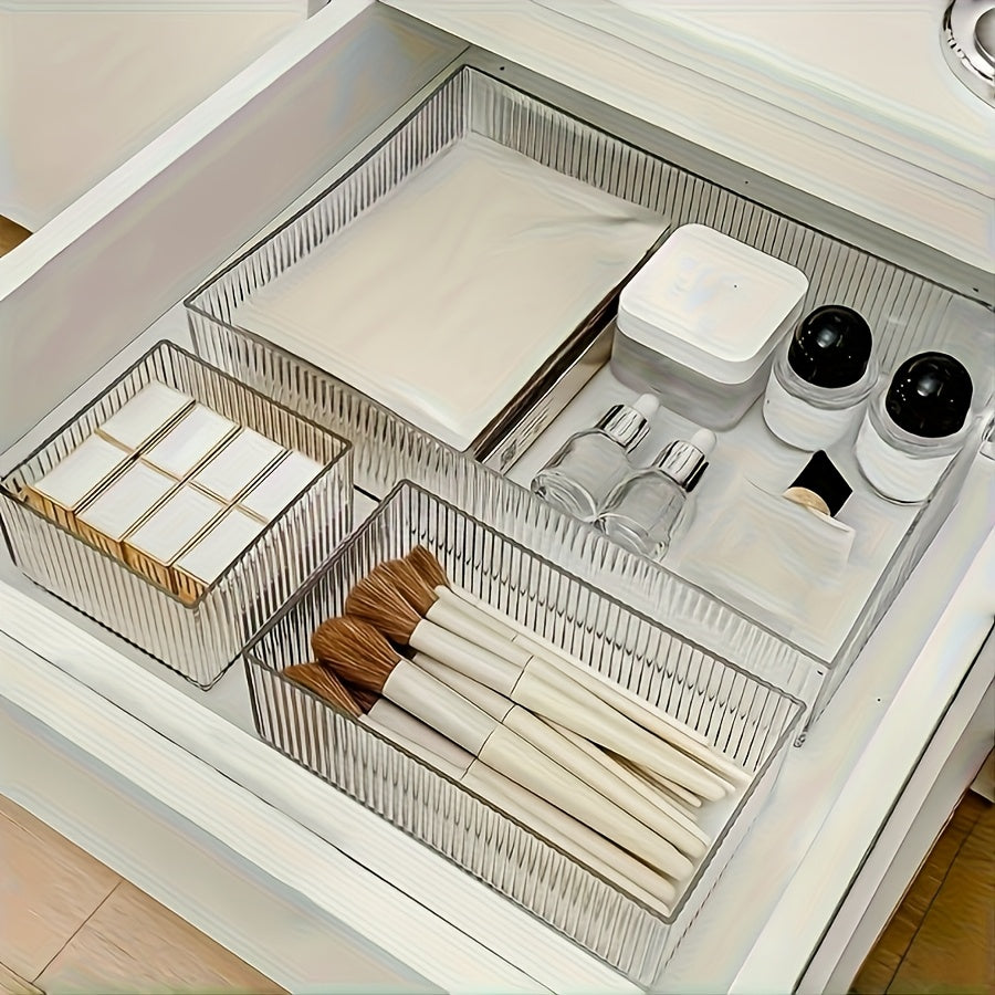 Multi-Drawer Organizer Set, Stackable Adjustable Storage for Cosmetics, Office Supplies, Desktop Home Essentials — Suitable for Makeup Artists, Nail Technicians, Beauty Tools, Student Back-to-School, and Miscellaneous Items