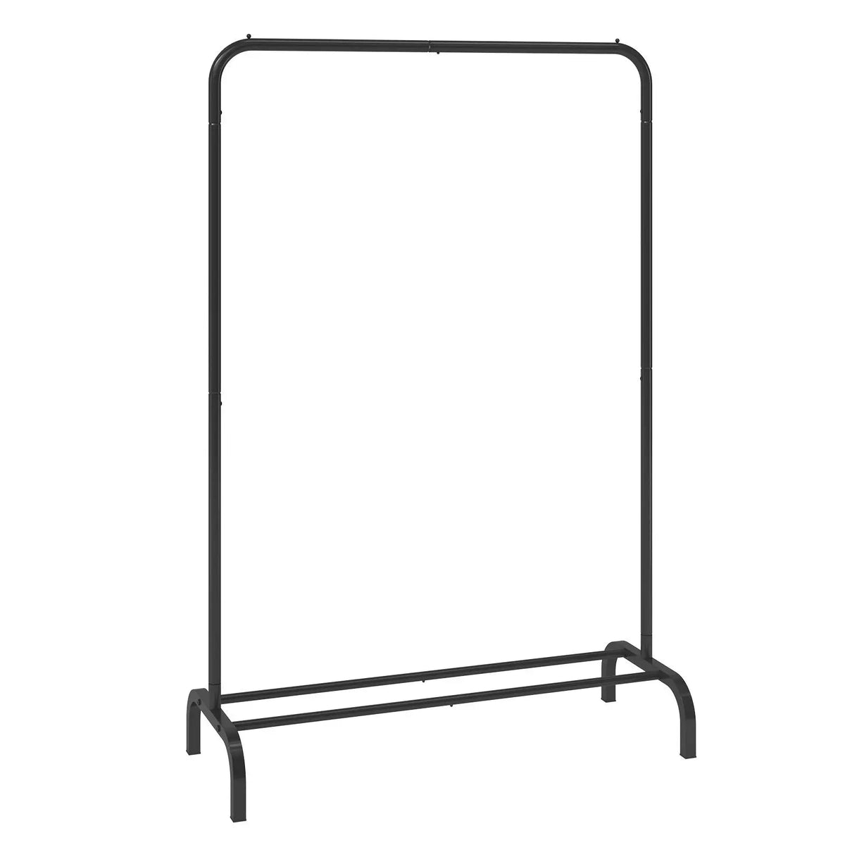 VEVOR Heavy Duty Carbon Steel Clothes Rack, Wardrobe Organizer with Hanging Rod & Bottom Storage Shelf, Stable U-Base Resists Wobbling Wobble-Free Garment Rack for Bedroom Laundry Room