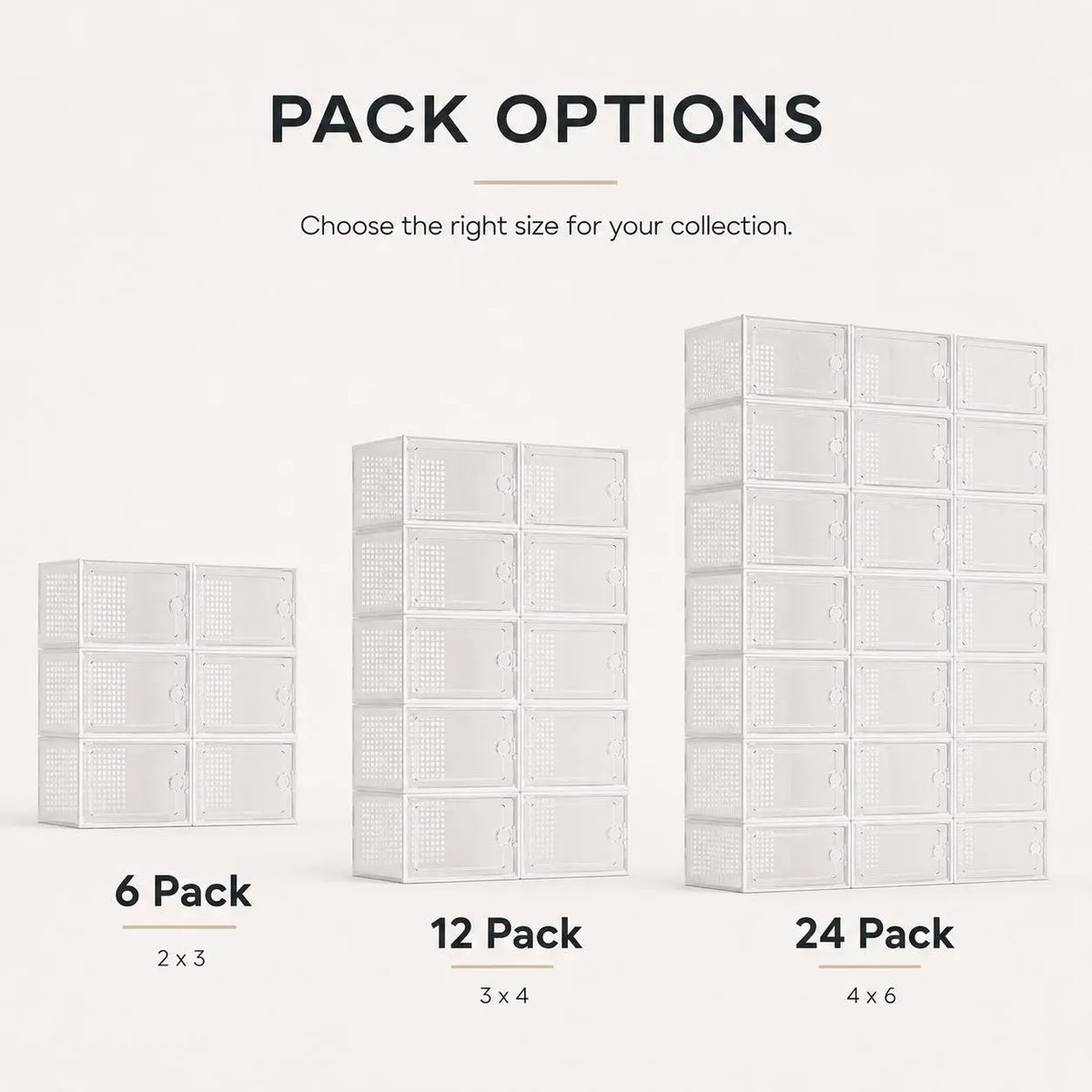 Stackable Plastic Shoe Storage Boxes with Front Flip-Top Design, Black/White Frame, Dustproof Sneaker Display