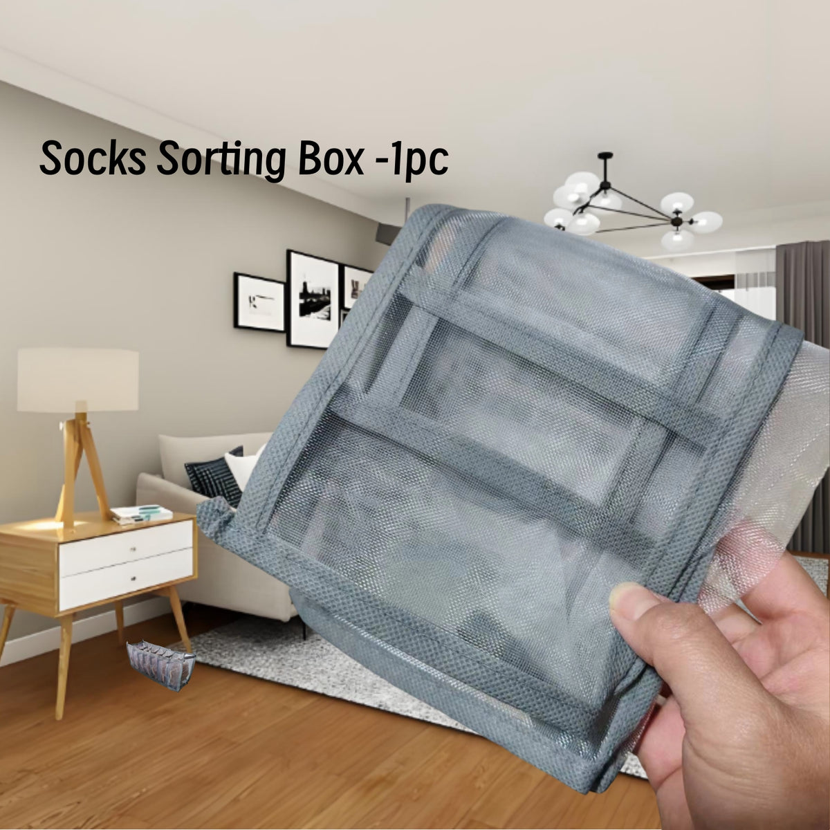 1pc of Underwear And Sock Organizer | Storage Box for Drawers in The Closet | Divider for Lingerie, Compartments for Bras And Panties, Foldable Fabric Design for Wardrobe