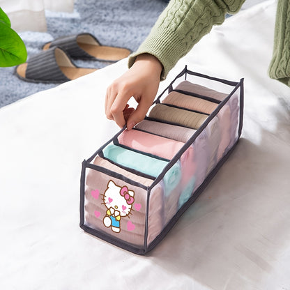 1pc Underwear - Socks Divider Organizer Box, Drawer-Style Sock Divider, Grid Storage Box for Socks