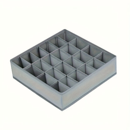 2pcs Storage Box, Drawer Organizer Non-Woven Foldable 24 Slots Suitable for Underwear Bra Socks Tie Wardrobe Storage Space Saving