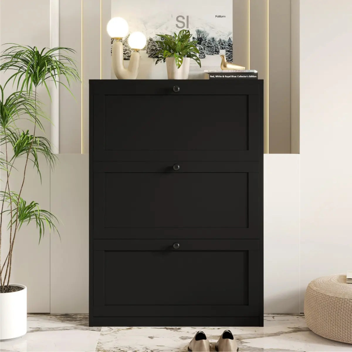 VOWNER Shoes Cabinet for Entryway, shoe rack organizer for Hallway, Living Room,Bedroom Organiser