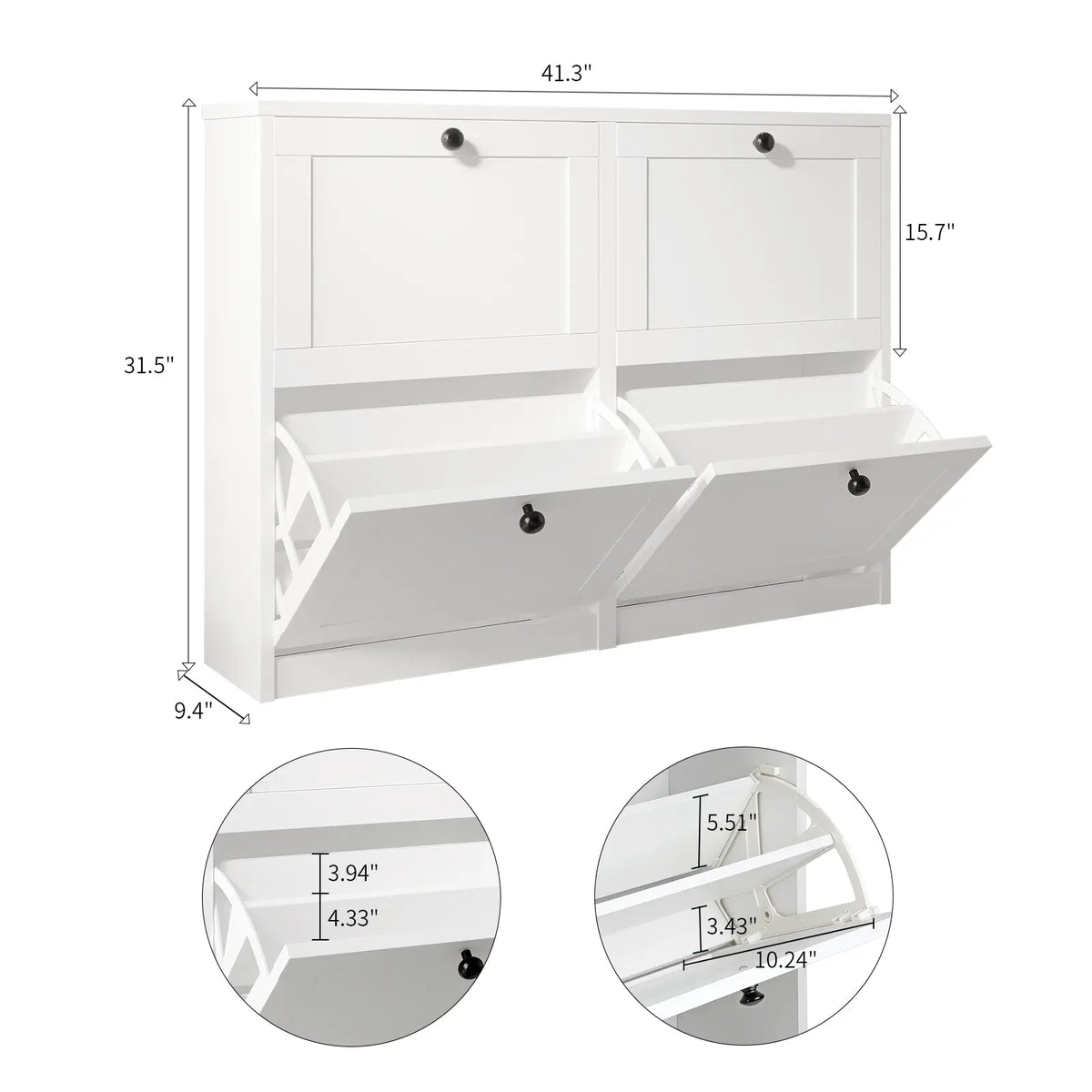 VOWNER Shoes Cabinet for Entryway, shoe rack organizer for Hallway, Living Room,Bedroom Organiser