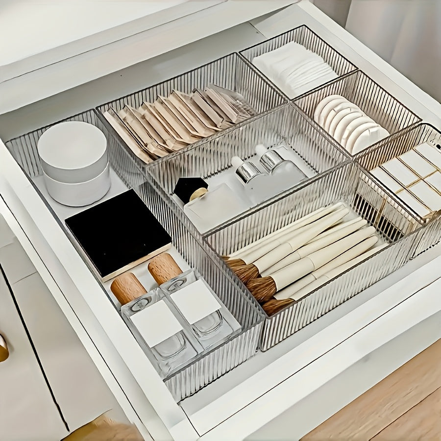 Multi-Drawer Organizer Set, Stackable Adjustable Storage for Cosmetics, Office Supplies, Desktop Home Essentials — Suitable for Makeup Artists, Nail Technicians, Beauty Tools, Student Back-to-School, and Miscellaneous Items