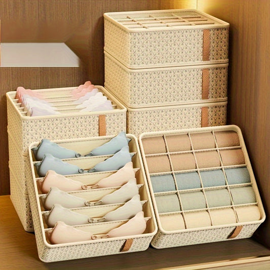 Underwear and socks storage box drawer-type multi-functional home student dormitory storage box wardrobe compartment storage box