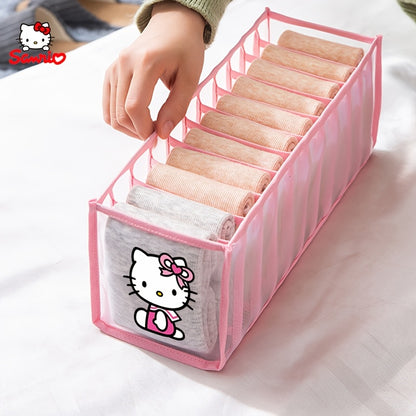 1pc Underwear - Socks Divider Organizer Box, Drawer-Style Sock Divider, Grid Storage Box for Socks