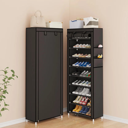 UDEAR 10 Layer Shoe Rack with 9 Compartments and Dust Cover Shoe Rack,Storage Rack Organiser #Summerwins#fathersdaygift#Summer garden