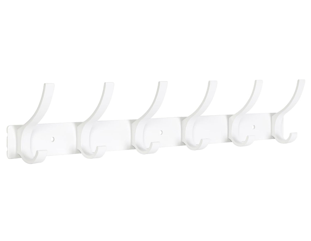 Optish Coat Rack Wall Mount, Wall Hooks for Hanging, Entry Coat Hooks Coat Hanger, Hat Rack Holder for Wall, Key Holder Purse Racks, Towel Rack for Bathrooms (2 Pack, Black)