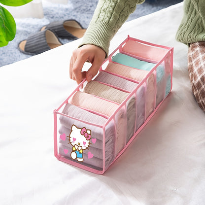1pc Underwear - Socks Divider Organizer Box, Drawer-Style Sock Divider, Grid Storage Box for Socks