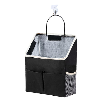 2 Pack Wall Hanging Storage Bag,Wall Hanging Organizer with Pockets, Hanging storage basket for Dormitory Bathroom Bedroom (Grey-upgraded)