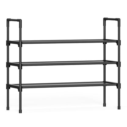 Kitsure 10 Tier Shoe Rack, Tall Shoe Organizer, 32.2" Wide, Black