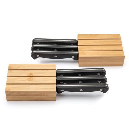 Purawood Bamboo Drawer Organizer - Expandable Silverware Organizer & Utensil Drawer Organizer, Cutlery Tray with Dividers, 7-9 Slots- Kitchen Organizer for Utensils & Flatware (Natural)