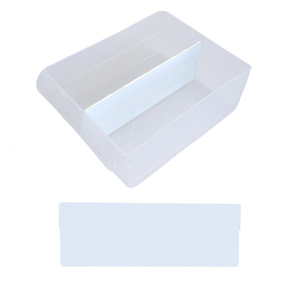 (64-Pack Small Drawer Dividers compatible with Craft Cabinet and Hardware Storage Organizers, (Dividers Only), Made of High-Strength Fiberglass, Easy to Label
