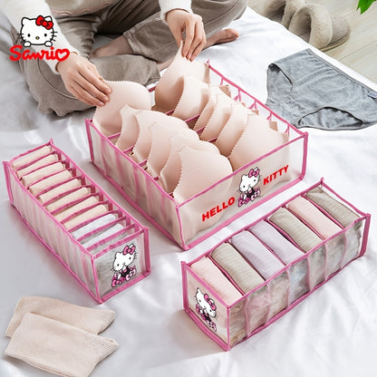 1pc Underwear - Socks Divider Organizer Box, Drawer-Style Sock Divider, Grid Storage Box for Socks