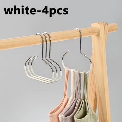 1/4pcs Multifunctional Non-Slip Metal Hooks | Suitable for Underwear, Ties, Suspenders, Scarves, Belts | Wall Mount for Bathroom, Bedroom, Closet, Wardrobe, Home, Dorm Storage Rack, Drying Racks