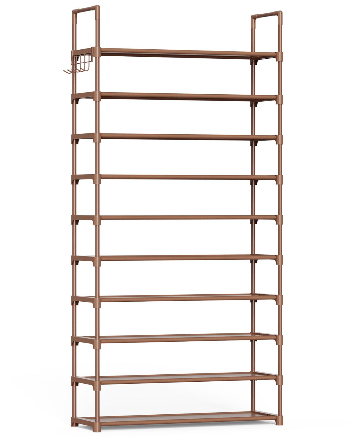 Kitsure 10 Tier Shoe Rack, Tall Shoe Organizer, 32.2" Wide, Black