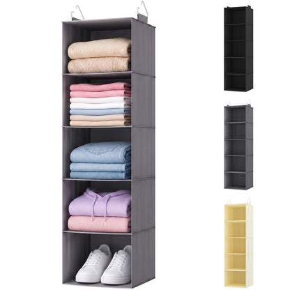 Lifewit Hanging Closet Organizer and Storage for Clothes 5 Tier