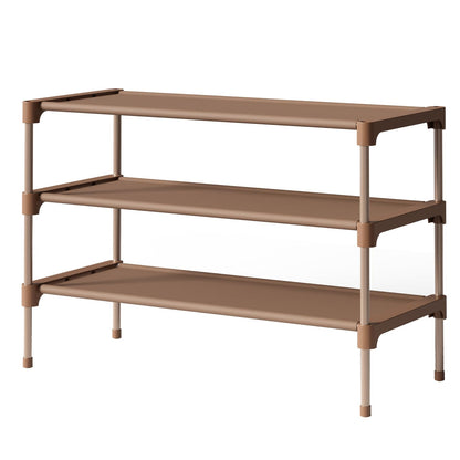 Kitsure Shoe Rack - Non-Woven Shoe Rack Shelf, 27.5" Wide - 3 Tier, Black