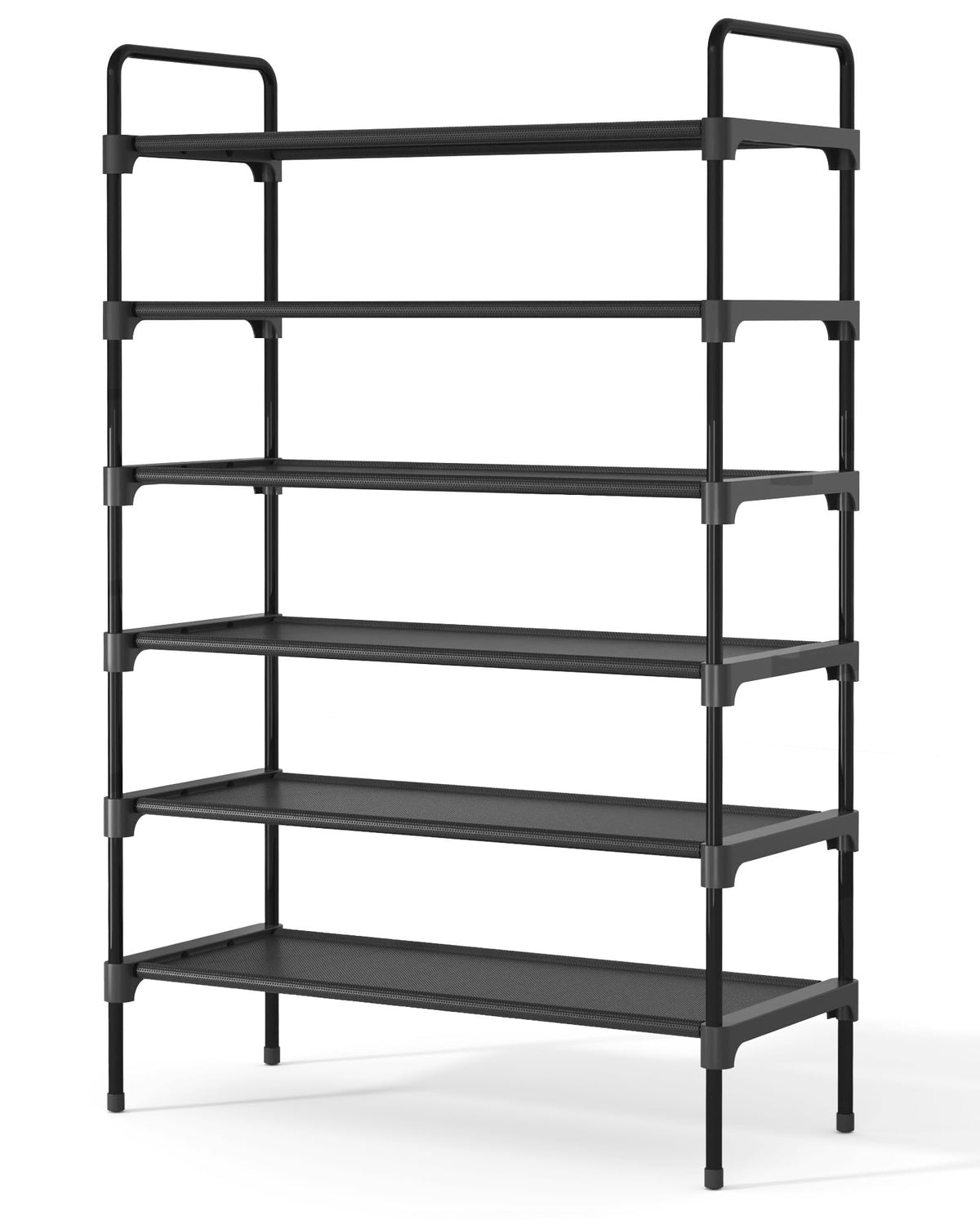 Kitsure Shoe Rack for Closet, Shoe Storage, 27.6" Wide - 3 Tiers, Black