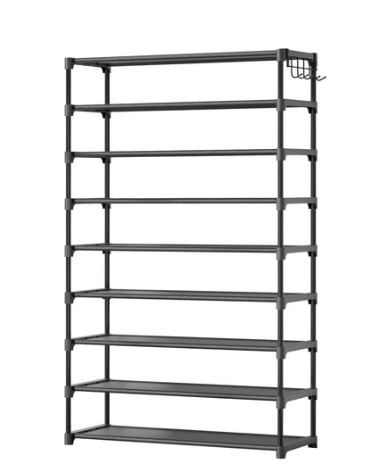 Kitsure Shoe Rack for Closet, Shoe Organizer, 27.6" Wide - 3 Tier, Black