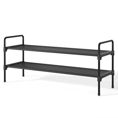 Kitsure Shoe Rack for Closet, Shoe Storage, 27.6" Wide - 3 Tiers, Black