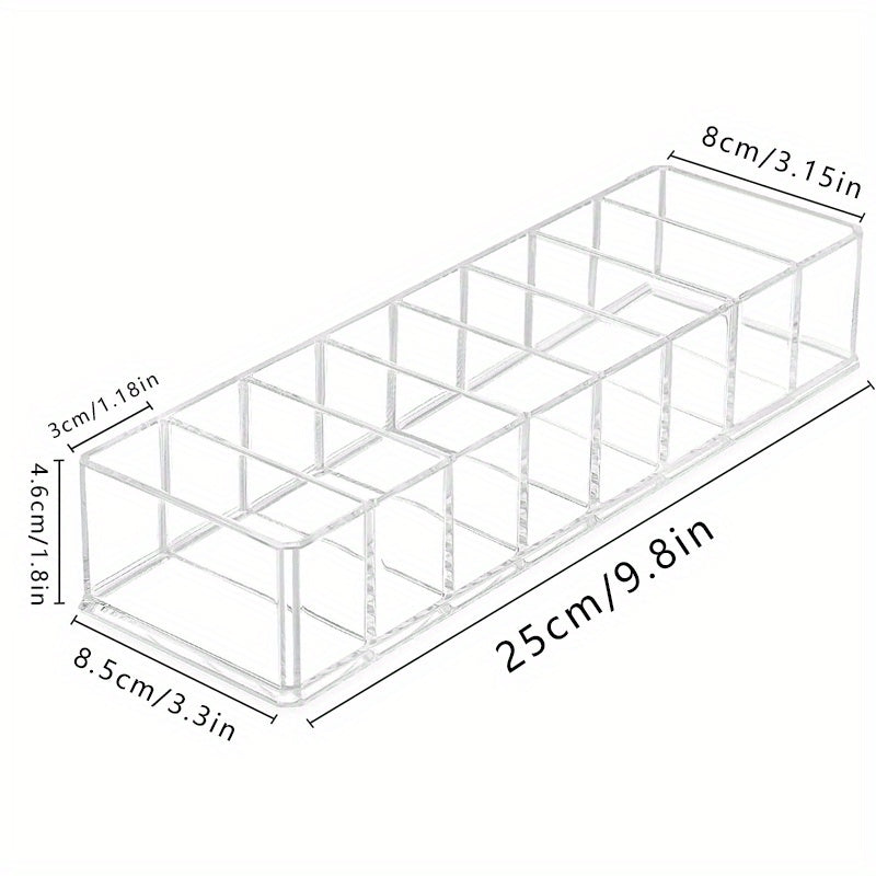 Detachable Makeup Organizer Compartments Acrylic Cosmetic Storage Jewelry Display Boxes Clear Drawer Organizers Case