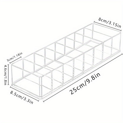Detachable Makeup Organizer Compartments Acrylic Cosmetic Storage Jewelry Display Boxes Clear Drawer Organizers Case