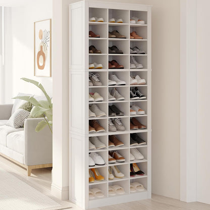 Hzuaneri Shoe Storage Cabinet, 36 Pairs Free Standing Closet Organizer