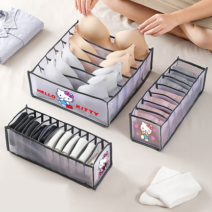 1pc Underwear - Socks Divider Organizer Box, Drawer-Style Sock Divider, Grid Storage Box for Socks