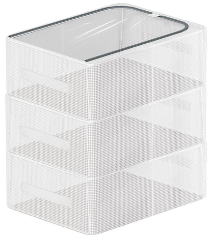 3 Pack Clear Shoe Closet Organizer for Boots Sneaker, 15.8" x 11.8" x 6"