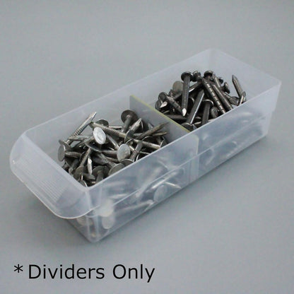 (64-Pack Small Drawer Dividers compatible with Craft Cabinet and Hardware Storage Organizers, (Dividers Only), Made of High-Strength Fiberglass, Easy to Label
